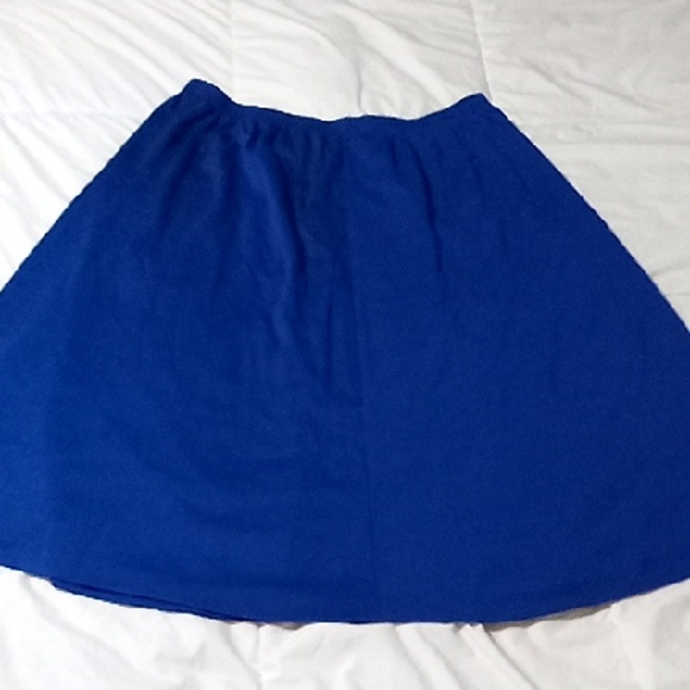 Vintage Alfred Dunner Royal Blue A-Line Skirt